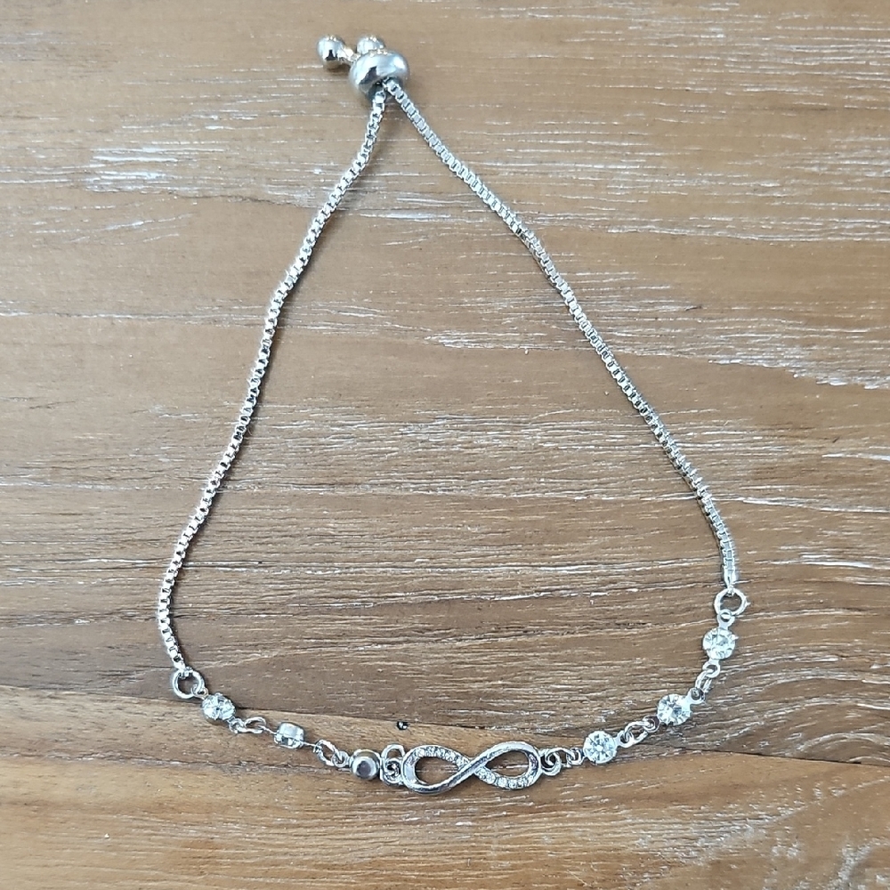 Elegant Silver Infinity Bracelet